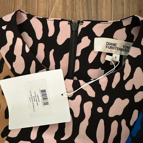 **DVF** NWT leopard print dress SIZE 6 - Picture 6 of 7